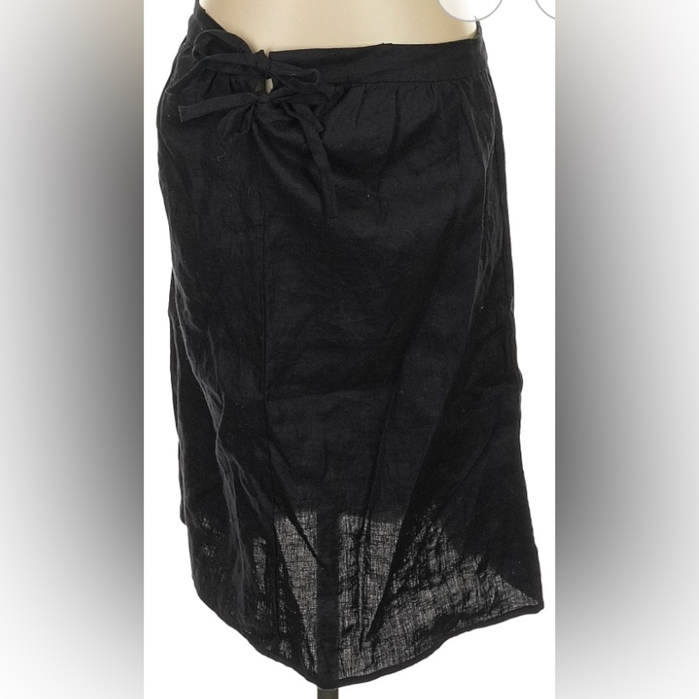 Reformation Black Midi Skirt